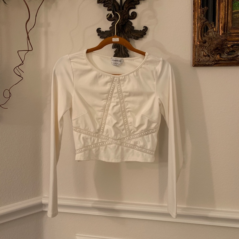 BeBe white crop top